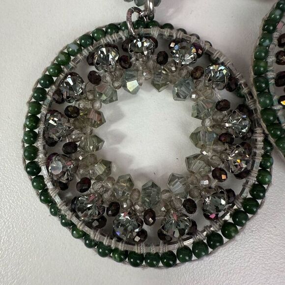 Beaded Statement Earrings - Picture 5 of 5